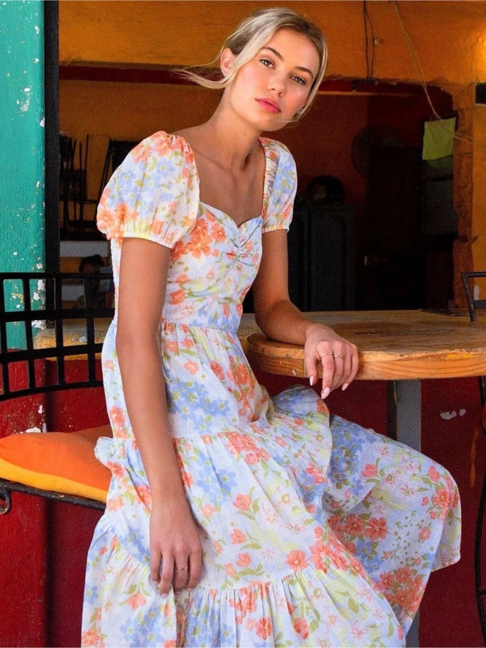 Billabong Sunrise maxi dress- size M